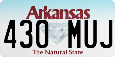 AR license plate 430MUJ