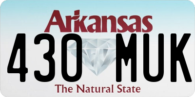 AR license plate 430MUK