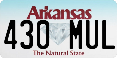 AR license plate 430MUL