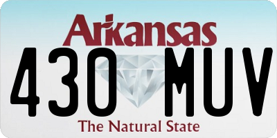 AR license plate 430MUV