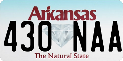 AR license plate 430NAA