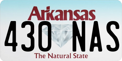 AR license plate 430NAS