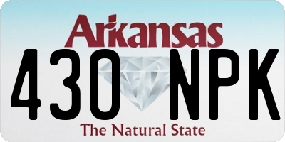 AR license plate 430NPK