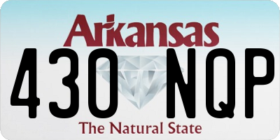 AR license plate 430NQP