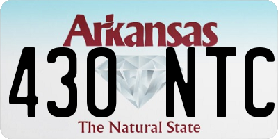 AR license plate 430NTC