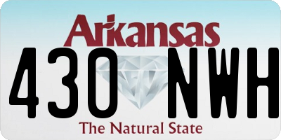AR license plate 430NWH