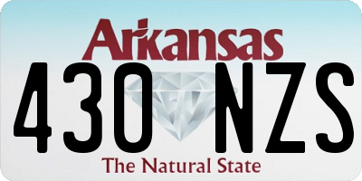 AR license plate 430NZS