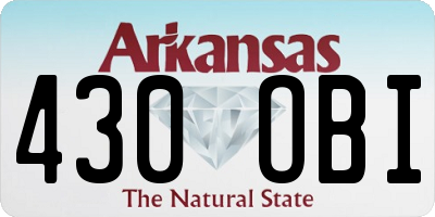 AR license plate 430OBI