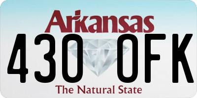 AR license plate 430OFK