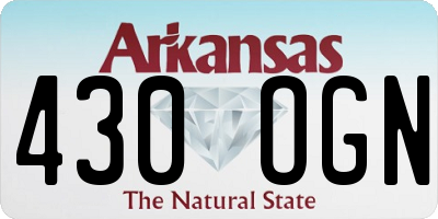 AR license plate 430OGN