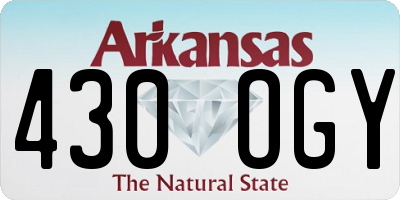 AR license plate 430OGY