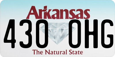 AR license plate 430OHG
