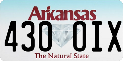 AR license plate 430OIX