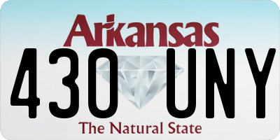 AR license plate 430UNY