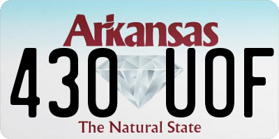 AR license plate 430UOF