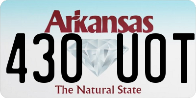 AR license plate 430UOT