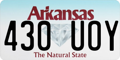 AR license plate 430UOY