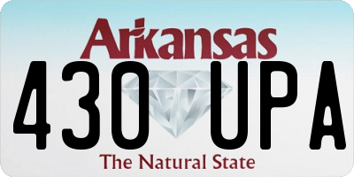 AR license plate 430UPA