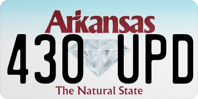 AR license plate 430UPD