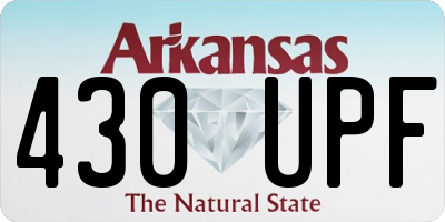 AR license plate 430UPF