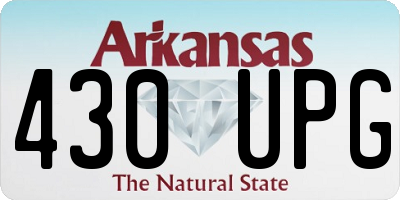 AR license plate 430UPG