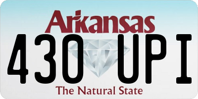 AR license plate 430UPI