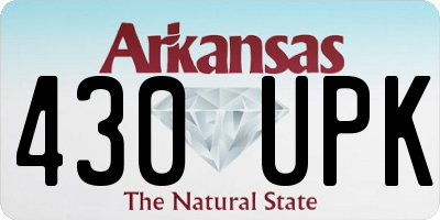 AR license plate 430UPK