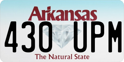 AR license plate 430UPM