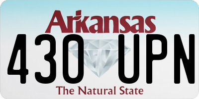 AR license plate 430UPN