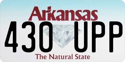 AR license plate 430UPP