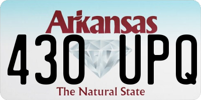 AR license plate 430UPQ