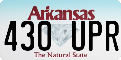AR license plate 430UPR