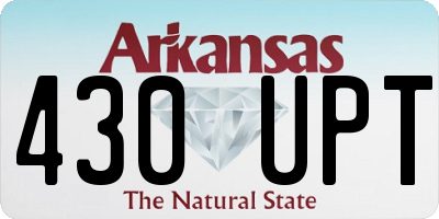 AR license plate 430UPT