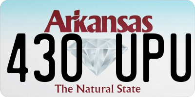 AR license plate 430UPU