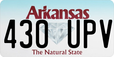 AR license plate 430UPV