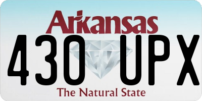 AR license plate 430UPX