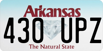 AR license plate 430UPZ