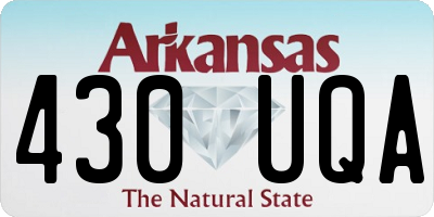 AR license plate 430UQA