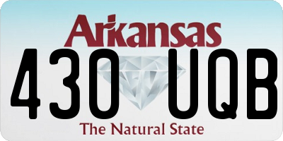 AR license plate 430UQB