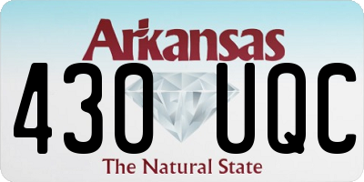 AR license plate 430UQC