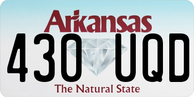 AR license plate 430UQD