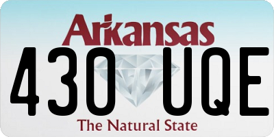 AR license plate 430UQE