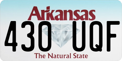 AR license plate 430UQF