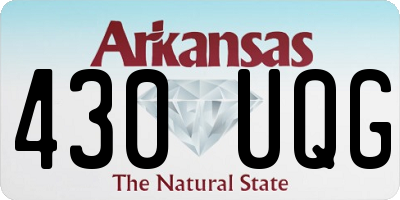 AR license plate 430UQG