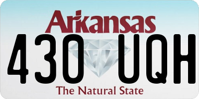 AR license plate 430UQH