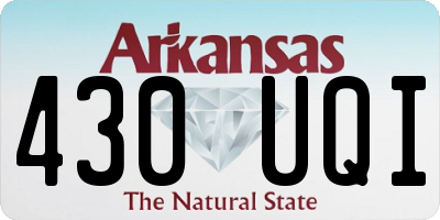 AR license plate 430UQI
