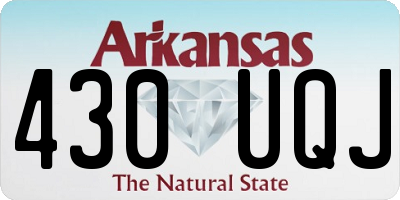 AR license plate 430UQJ