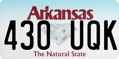 AR license plate 430UQK