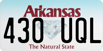 AR license plate 430UQL