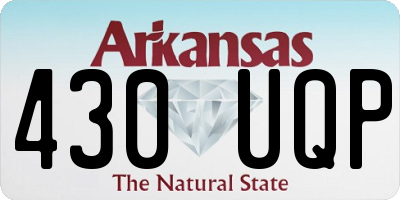 AR license plate 430UQP
